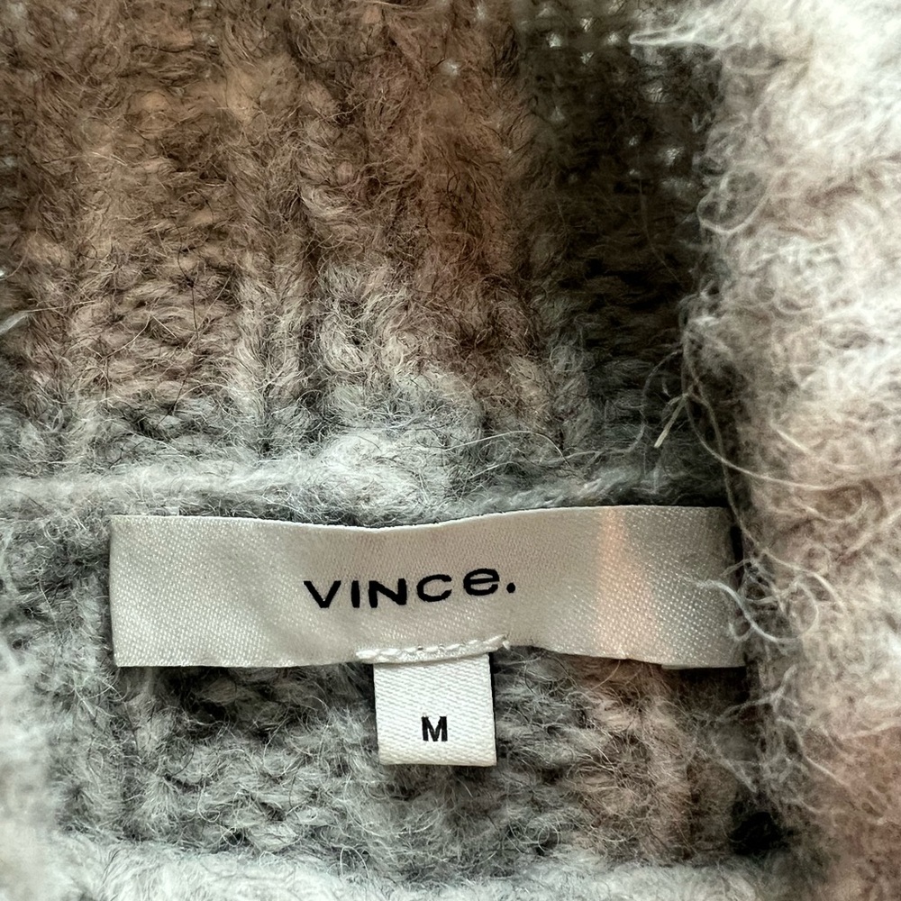 Vince Mirrored Cable Turtleneck Sweater - Picture 4 of 4